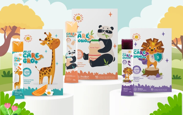 เจลลี่วิตามินเด็ก Jelly CARE ในเครือ Geneus DNA