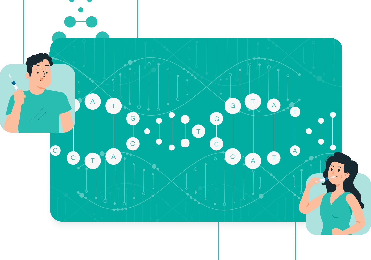 การเก็บตัวอย่างน้ำลาย geneus dna