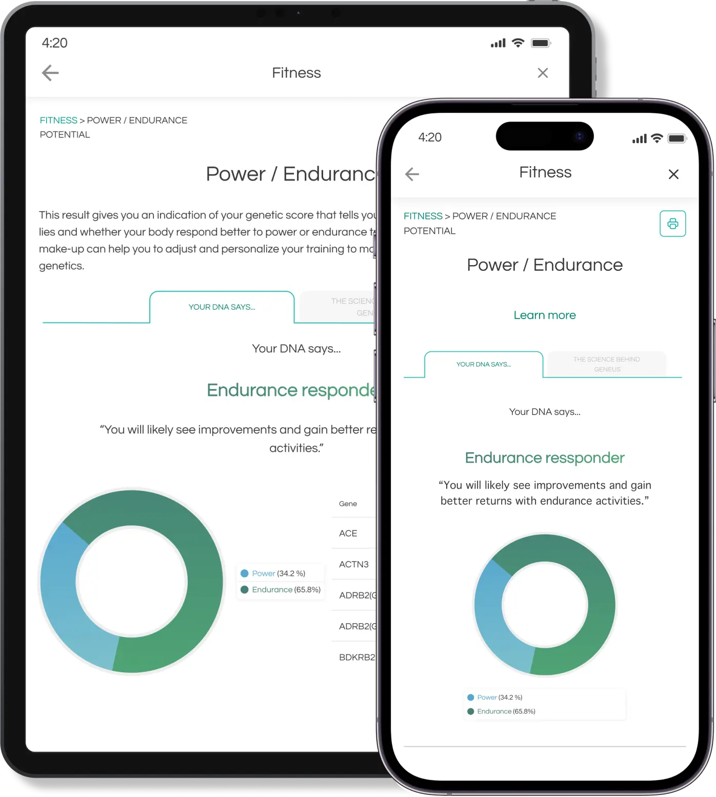 แอปพลิเคชัน Geneus DNA
